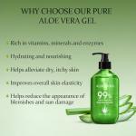 Organic Aloe Vera Gel for Face, Body & Hair
