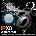 4-Pack Waterproof AirTag Holders with Keychain
