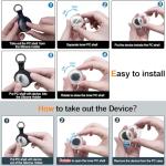 4-Pack Waterproof AirTag Holders with Keychain