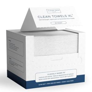 Clean Skin Club XL Disposable Face Towels - 50 Ct