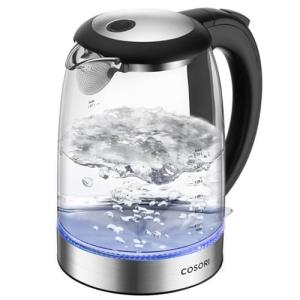 Cosori 1.7L Glass Electric Kettle - No Plastic