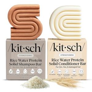 Kitsch Rice Water Shampoo & Conditioner Bar Set