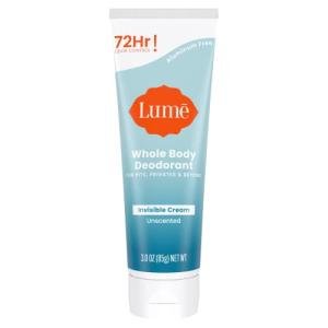 Lume Whole Body Deodorant - Unscented Cream Tube