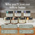 Unscented Whipped Tallow Balm for Eczema Relief