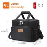 Lifewit Insulated Lunch Bag for Adults - Black