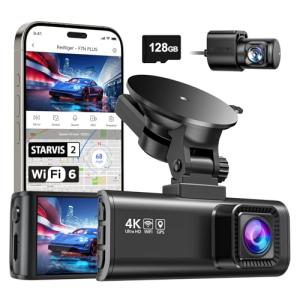 REDTIGER 4K Dual Dash Cam with GPS & WiFi