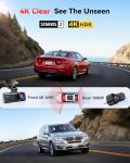 REDTIGER 4K Dual Dash Cam with GPS & WiFi