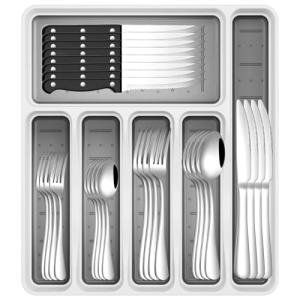 49-Piece Stainless Steel Flatware Set for 8