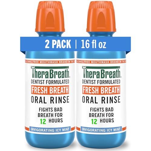 Icy Mint TheraBreath Mouthwash - Pack of 2