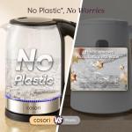 Cosori 1.7L Glass Electric Kettle - No Plastic