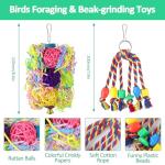 6 Pack Bird Shredding Toys for Budgies & Parrots