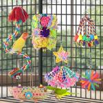6 Pack Bird Shredding Toys for Budgies & Parrots