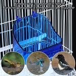 Bird Bath Tub for Cage Birds - Blue
