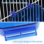 Bird Bath Tub for Cage Birds - Blue