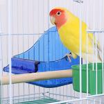 Bird Bath Tub for Cage Birds - Blue