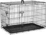 Cardys Small Black Dog Crate with Easy Clean Tray