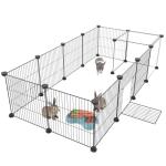 HOMIDEC 14-Panel Pet Playpen and Rabbit Run