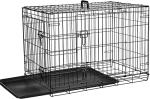 Cardys Small Black Dog Crate with Easy Clean Tray