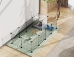 HOMIDEC 14-Panel Pet Playpen and Rabbit Run