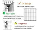 HOMIDEC 14-Panel Pet Playpen and Rabbit Run