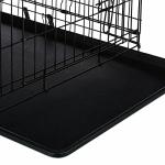Cardys Small Black Dog Crate with Easy Clean Tray
