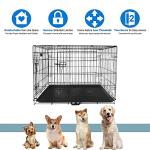 24-Inch Folding Dog Crate with Removable Tray
