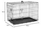 Cardys Small Black Dog Crate with Easy Clean Tray