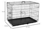24-Inch Folding Dog Crate with Removable Tray