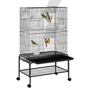 Yaheetech Outdoor Parrot Aviary with Rolling Stand