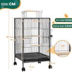 Yaheetech 89.5cm Open-Top Bird Cage with Stand