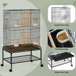 Yaheetech Outdoor Parrot Aviary with Rolling Stand