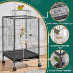 Yaheetech 89.5cm Open-Top Bird Cage with Stand
