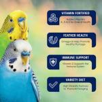 Vitamin-Enriched Budgie Food Bundle with Bird Guide