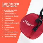 Compact Dog First Aid Kit with Instructions