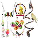 11 Pack Colorful Chew Toys for Birds