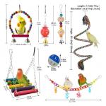 11 Pack Colorful Chew Toys for Birds