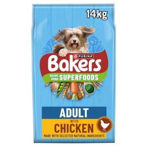 Bakers Chicken & Veg Adult Dry Dog Food 14kg