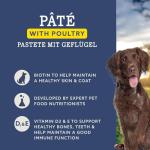 Wet Dog Food Paté with Poultry, 300g Pack