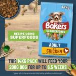 Bakers Chicken & Veg Adult Dry Dog Food 14kg