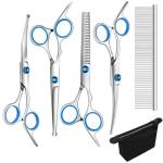 6-Piece Curved Dog Grooming Scissors Set