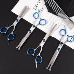 6-Piece Curved Dog Grooming Scissors Set