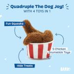 Barkbox Interactive Plush Dog Toy - Fried Licken