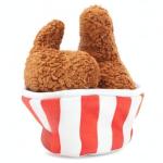 Barkbox Interactive Plush Dog Toy - Fried Licken