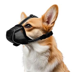 Adjustable Soft Mesh Dog Muzzle for Training