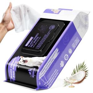 Pet Cleaning Deodorizing Wipes for Dogs & Cats