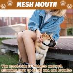 Adjustable Soft Mesh Dog Muzzle for Training