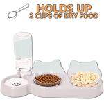 3-In-1 Cat Bowl Set with Water Dispenser