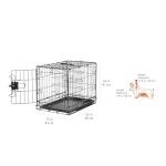 Extra Small Folding Metal Dog Crate with Tray