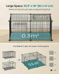 SONGMICS Large Small Animal Cage with Easy Access