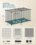 SONGMICS Large Small Animal Cage with Easy Access